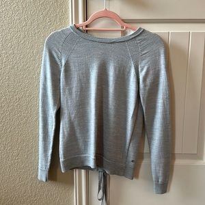 Lululemon Grey Knit Braided Sweater